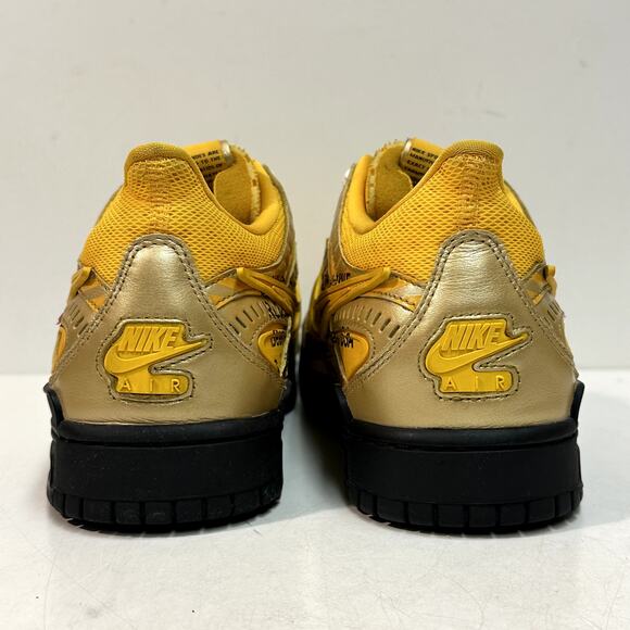 WORN 2x Nike Air Rubber Dunk x Off-White "University Gold" Virgil Abloh 2020 11 - Picture 6 of 12
